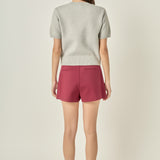 Slit Detail High-Waisted Skort