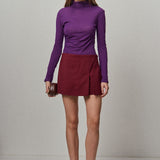 Slit Detail High-Waisted Skort