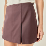 Slit Detail High-Waisted Skort