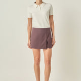 Slit Detail High-Waisted Skort