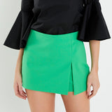 Slit Detail High-Waisted Skort