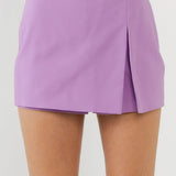 Slit Detail High-Waisted Skort
