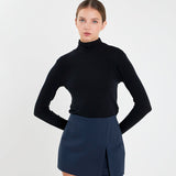 Slit Detail High-Waisted Skort