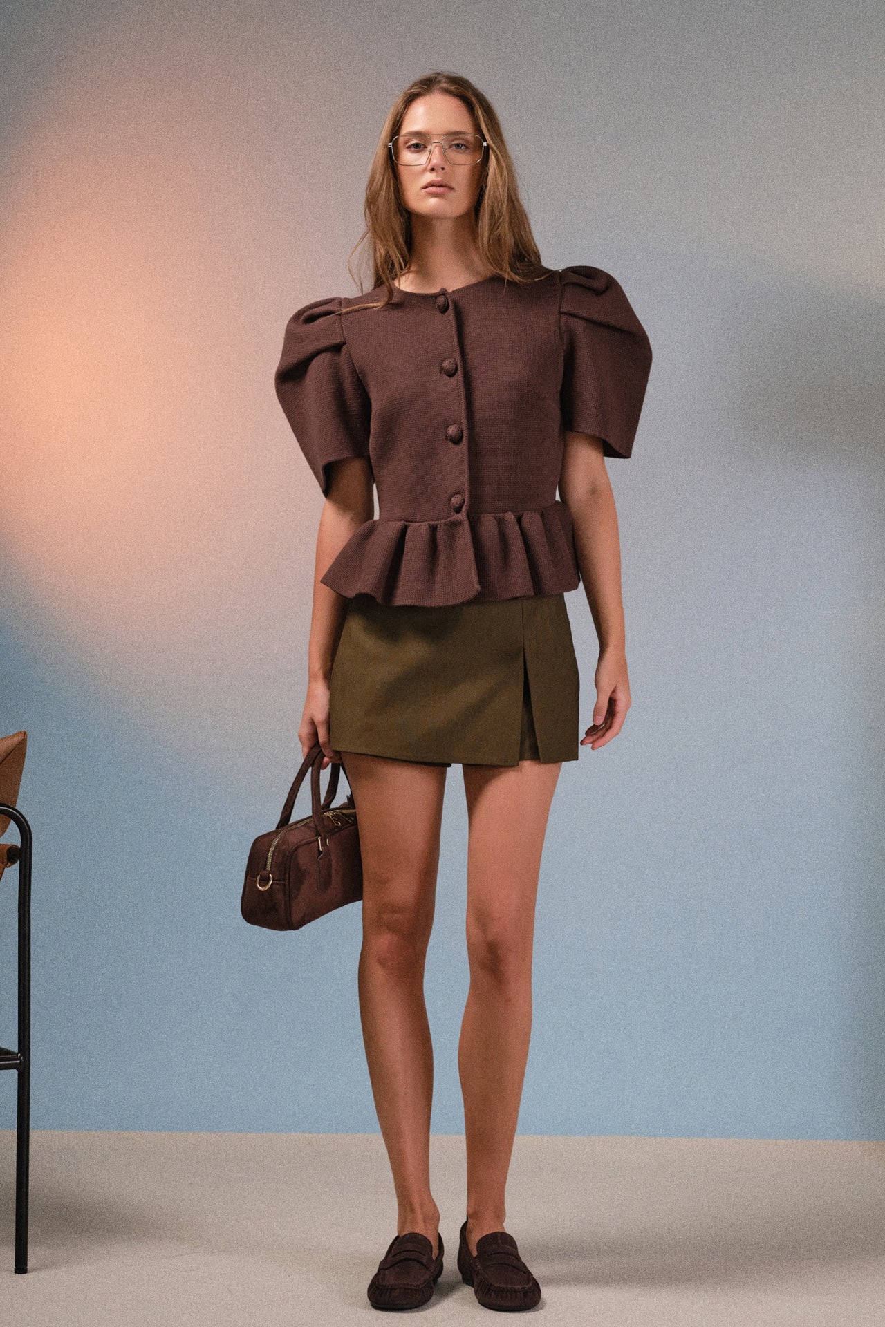 Slit Detail High-Waisted Skort – English Factory