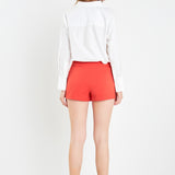 Slit Detail High-Waisted Skort