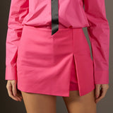 Slit Detail High-Waisted Skort