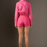 Slit Detail High-Waisted Skort