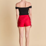 Slit Detail High-Waisted Skort