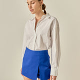 Slit Detail High-Waisted Skort