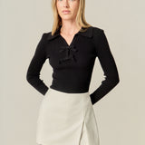 Slit Detail High-Waisted Skort