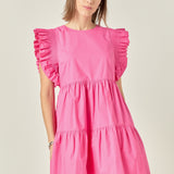Ruffled Babydoll Mini Dress