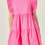 Ruffled Babydoll Mini Dress