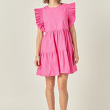 Ruffled Babydoll Mini Dress