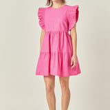Ruffled Babydoll Mini Dress