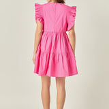 Ruffled Babydoll Mini Dress