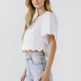 Scallop Edge Top