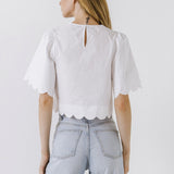 Scallop Edge Top