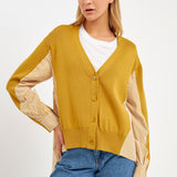 Mixed Media Cardigan