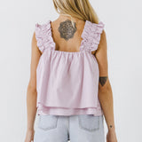 Ruffled Strap 2 Tiered Top