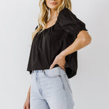 Square neckline Puff Sleeve Top