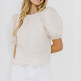 Women Woven Embroidered Blouse