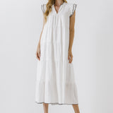 Tiered Midi Dress