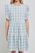 Load image into Gallery viewer, Gingham Mini Dress
