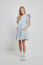 Load image into Gallery viewer, Gingham Mini Dress

