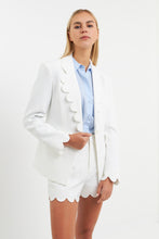 Load image into Gallery viewer, Scallop Detailed Single Button Jacket
