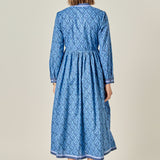 Stripe Trim Maxi Dress