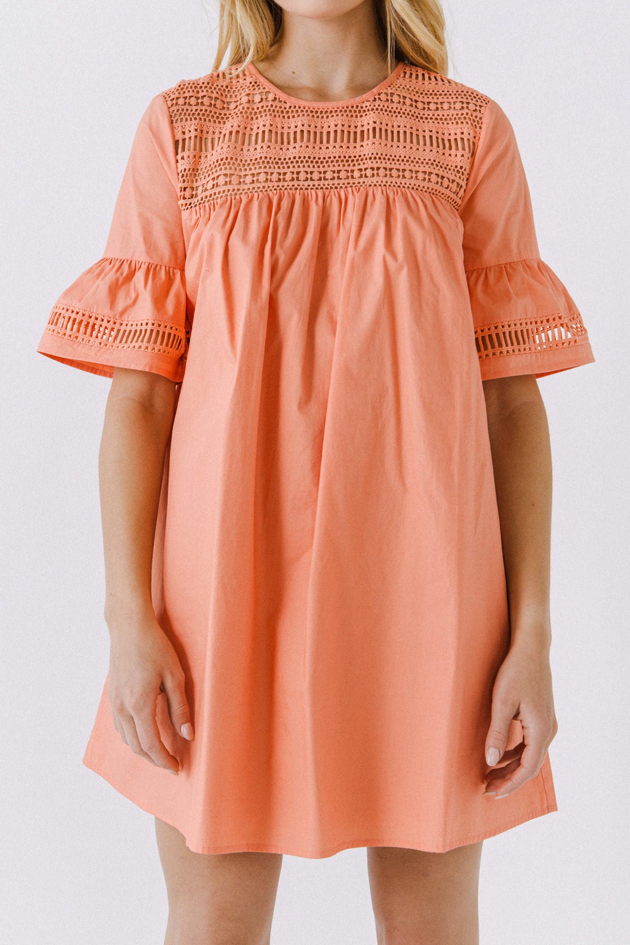 Lace Detail Mini Dress