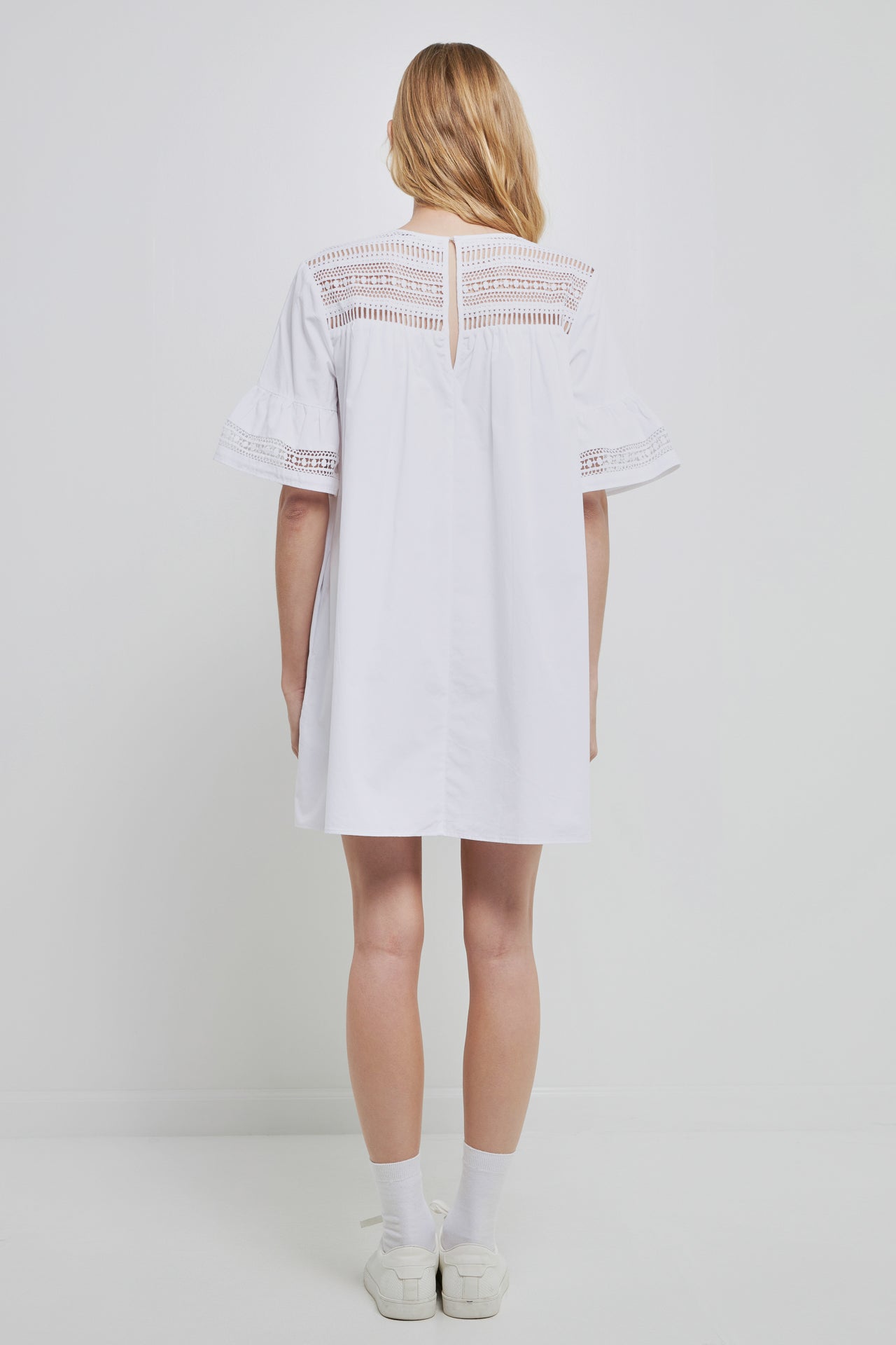 english factory lace trim dress English Factory
