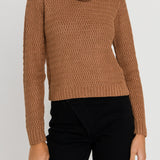 Cut-Out Neck Sweater