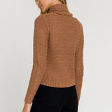 Cut-Out Neck Sweater