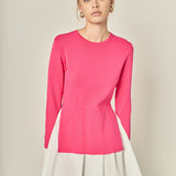 Poplin Combo Knit Mini Dress