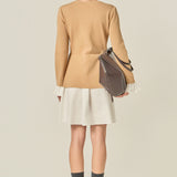 Poplin Combo Knit Mini Dress