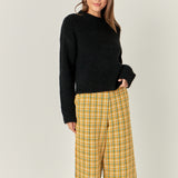 Tweed Wide Leg Culotte Pants