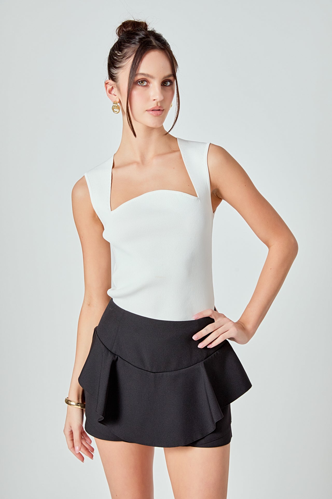 Ruffle Layered Mini Skort – English Factory