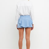 Ruffle Layered Mini Skort