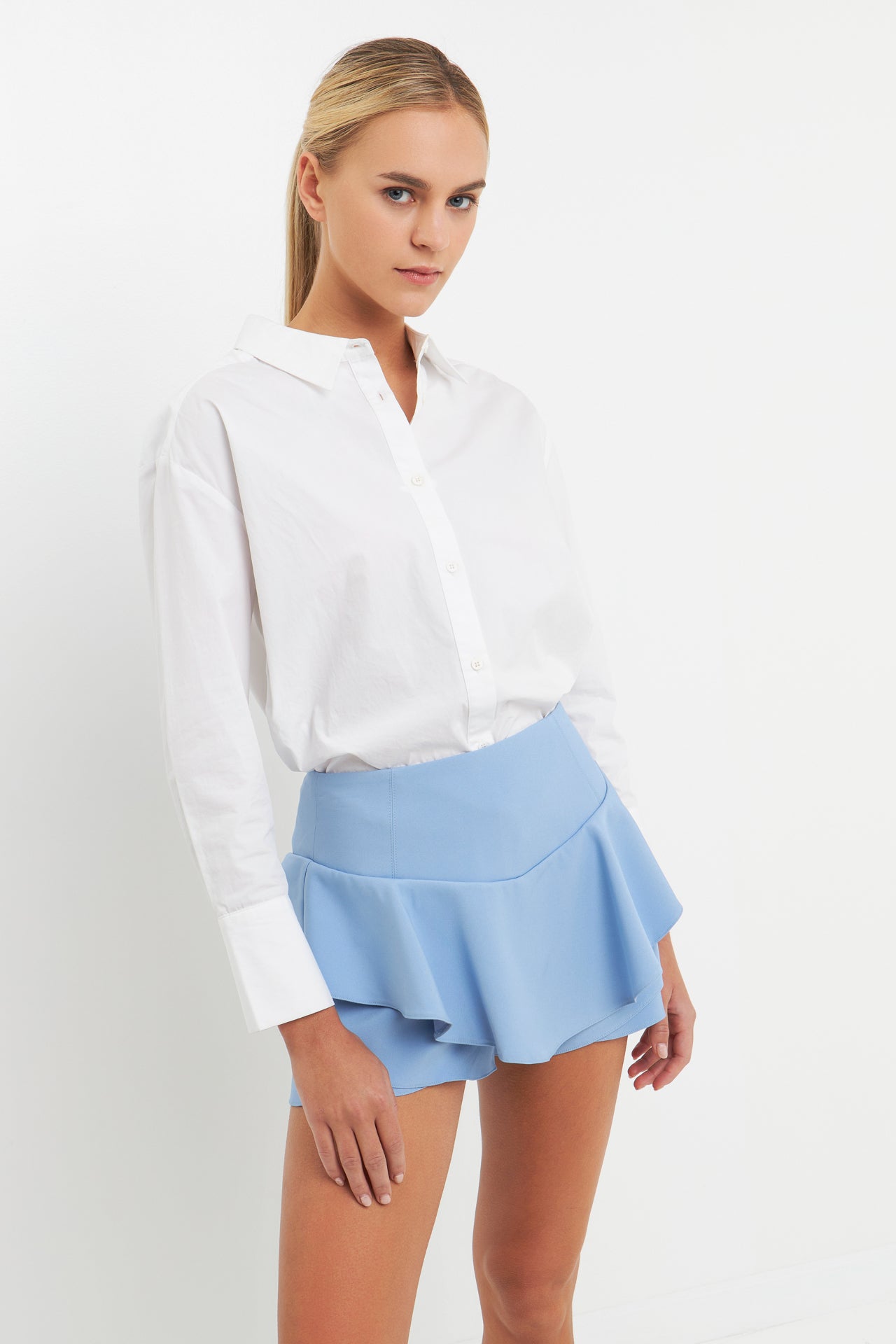 Ruffle Layered Mini Skort – English Factory