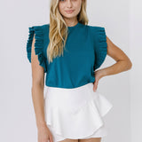 Ruffle Layered Mini Skort