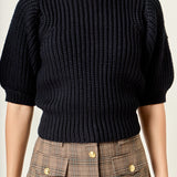 Round-neck Short Sleeve Knit Sweater