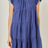 Contrast Merrow Babydoll Dress