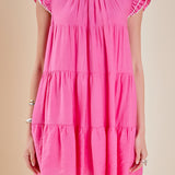 Contrast Merrow Babydoll Dress