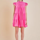 Contrast Merrow Babydoll Dress
