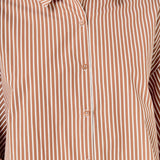 Striped Balloon Sleeve Shirt