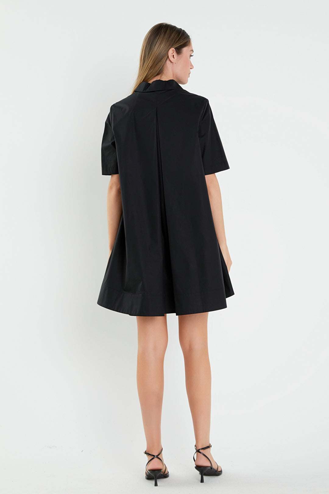 A-line Short Sleeve Shirt Dress – English Factory