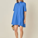 A-line Short Sleeve Shirt Dress