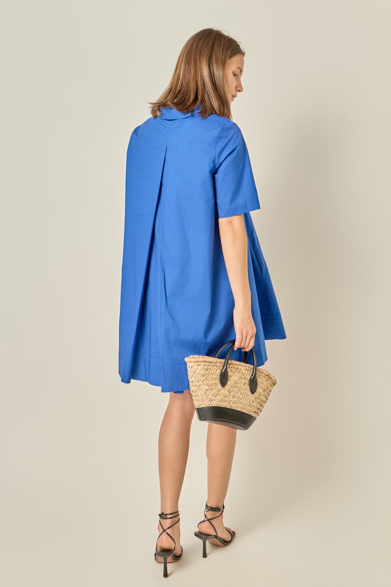A-line Short Sleeve Shirt Dress – English Factory