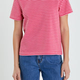 Contrast Rib Stripe T-shirt